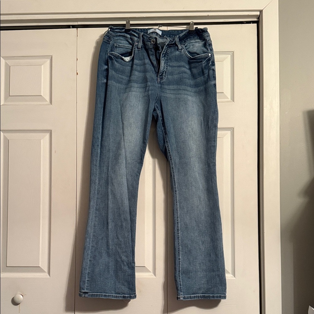 Stylish Blue Straight Leg Women's Jeans- RFM Tummy Control MIA Bootcut